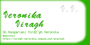 veronika viragh business card